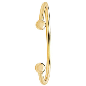 9ct Yellow Gold Mens Solid Torc Bangle - E Bixby Jewellers
