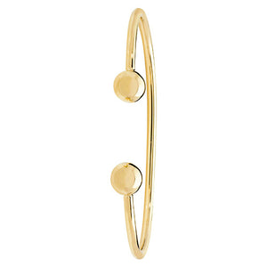 9ct Yellow Gold Ladies Solid Torc Bangle - E Bixby Jewellers