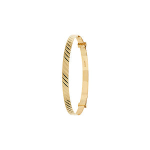 9ct Yellow Gold 3mm Babies Expanding Bangle - E Bixby Jewellers