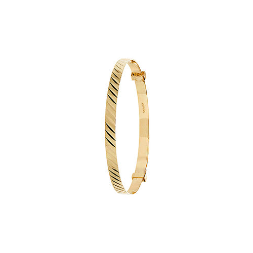 9ct Yellow Gold 3mm Babies Expanding Bangle - E Bixby Jewellers