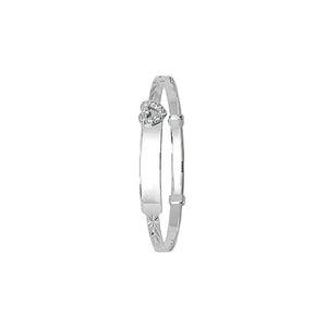 9ct White Gold Babies Expanding Bangle - E Bixby Jewellers