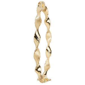 9ct Yellow Gold Ladies DC Hinged Bangle - E Bixby Jewellers
