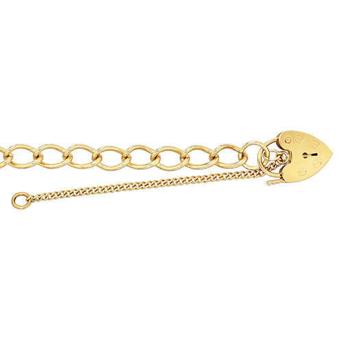 9ct Yellow Gold Ladies Charm Bracelet - E Bixby Jewellers