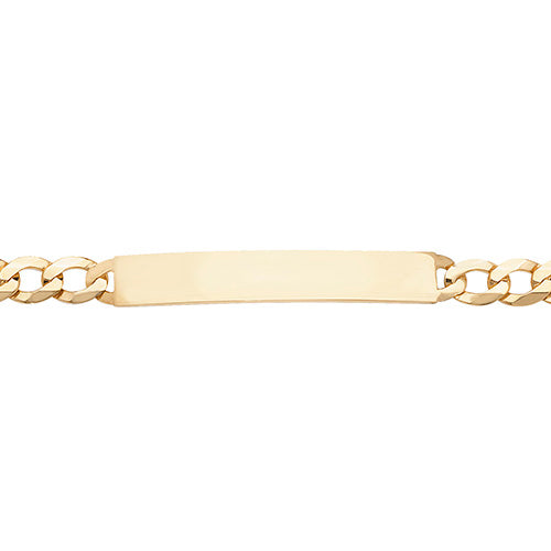 9ct Yellow Gold Mens 8.5 Inch ID Bracelet - E Bixby Jewellers