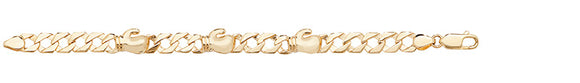 9ct Yellow Gold Boxing Glove Babies Bracelet - E Bixby Jewellers