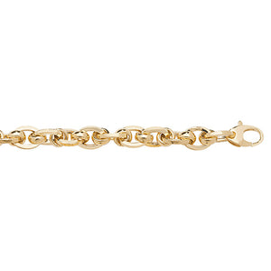 9ct Yellow Gold Ladies Fancy Style Bracelet - E Bixby Jewellers