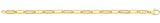 9ct Yellow Gold Ladies 7.5 Inch Paperclip Bracelet - E Bixby Jewellers