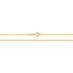 9ct Yellow Gold Close Curb Chain - E Bixby Jewellers