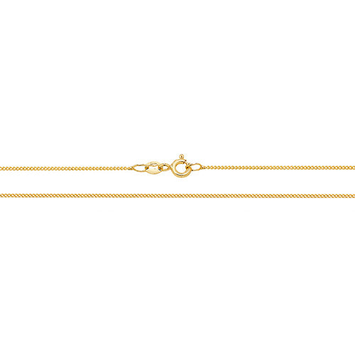 9ct Yellow Gold Close Curb Chain - E Bixby Jewellers Wholesale Price Direct the Public 
