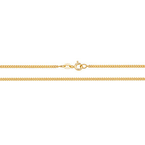 9ct Yellow Gold Close Curb Chain - E Bixby Jewellers