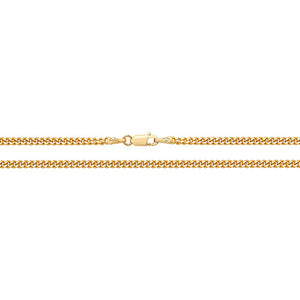 9ct Yellow Gold Close Curb Chain - E Bixby Jewellers