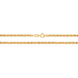 9ct Yellow Gold Rope Bracelet - E Bixby Jewellers