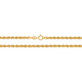 9ct Yellow Gold Rope Bracelet - E Bixby Jewellers