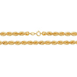 9ct Yellow Gold Rope Bracelet - E Bixby Jewellers