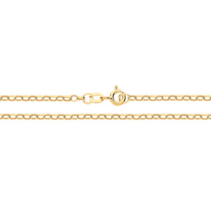 9ct Yellow Gold Diamond Cut Belcher Hollow Chain - E Bixby Jewellers