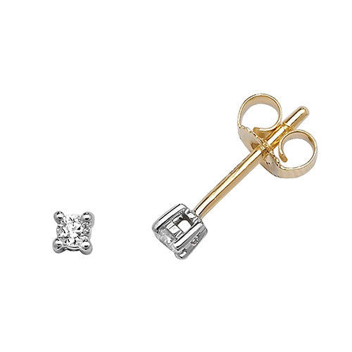 9ct Yellow Gold Stud Earrings - E Bixby Jewellers