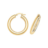 9ct Yellow Gold Hoop Earrings - E Bixby Jewellers