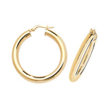 9ct Yellow Gold Hoop Earrings - E Bixby Jewellers