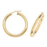 9ct Yellow Gold Hoop Earrings - E Bixby Jewellers