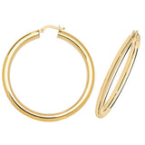 9ct Yellow Gold Hoop Earrings - E Bixby Jewellers