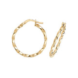 9ct Yellow Gold Hoop Earrings - E Bixby Jewellers