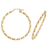 9ct Yellow Gold Hoop Earrings - E Bixby Jewellers