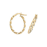 9ct Yellow Gold Hoop Earrings - E Bixby Jewellers