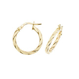 9ct Yellow Gold Hoop Earrings - E Bixby Jewellers