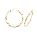 9ct Yellow Gold Hoop Earrings - E Bixby Jewellers