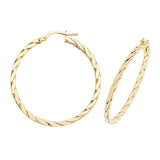 9ct Yellow Gold Hoop Earrings - E Bixby Jewellers
