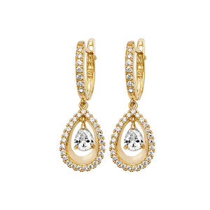 9ct Yellow Gold Drop Earrings - E Bixby Jewellers