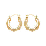 9ct Yellow Gold Creole Earrings - E Bixby Jewellers
