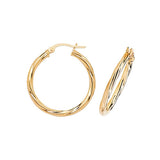 9ct Yellow Gold Hoop Earrings - E Bixby Jewellers