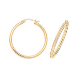9ct Yellow Gold Hoop Earrings - E Bixby Jewellers