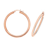9ct Rose Gold Hoop Earrings - E Bixby Jewellers