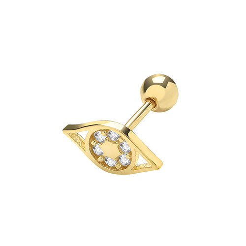 9ct Yellow Gold Cartilage 6mm Stud - E Bixby Jewellers