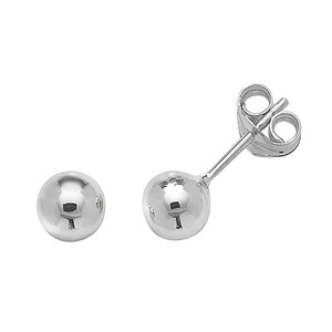 9ct White Gold Stud Earrings - E Bixby Jewellers