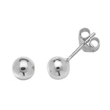 9ct White Gold Stud Earrings - E Bixby Jewellers