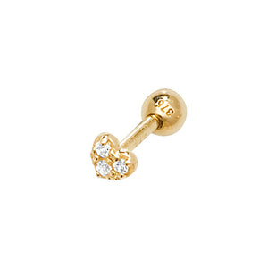 9ct Yellow Gold Cartilage 6mm Post Stud - E Bixby Jewellers