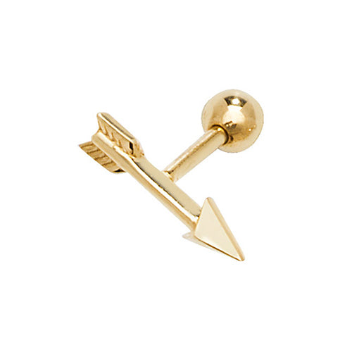 9ct Yellow Gold Cartilage 6mm Stud - E Bixby Jewellers