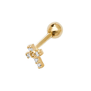 9ct Yellow Gold Cartilage 6mm Stud - E Bixby Jewellers