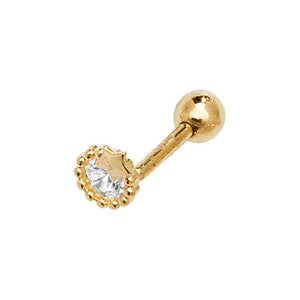9ct Yellow Gold Cartilage 6mm Stud - E Bixby Jewellers