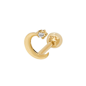 9ct Yellow Gold Cartilage 6mm Stud - E Bixby Jewellers