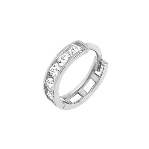 9ct White Gold Cartilage Hoop - E Bixby Jewellers