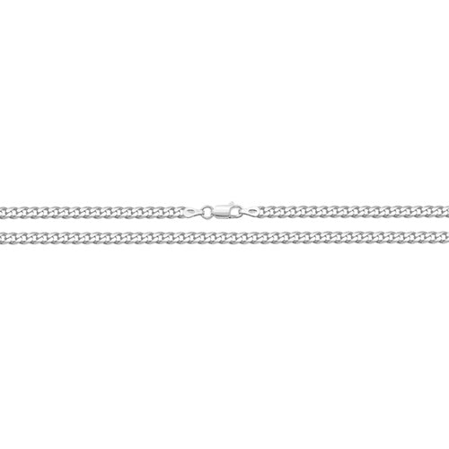 Silver Ladies Curb Bracelet - E Bixby Jewellers