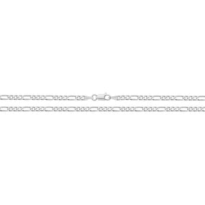 Silver Light Figaro Anklet - E Bixby Jewellers