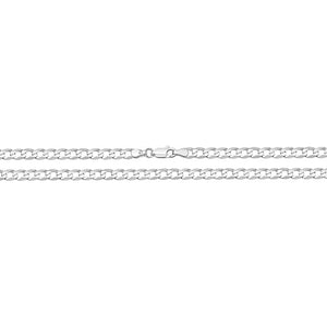 Silver Ladies Curb Bracelet - E Bixby Jewellers