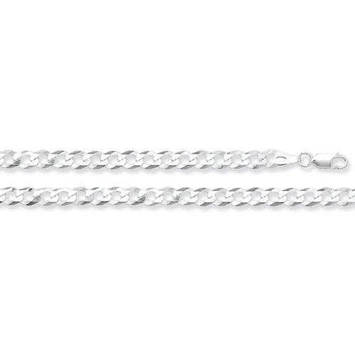 Silver Flat Open Curb Bracelet - E Bixby Jewellers