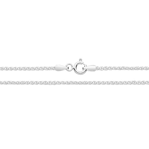 Silver Spiga Pave Anklet - E Bixby Jewellers