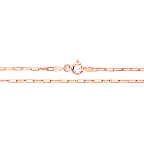 Rose Gold on Silver Paper Clip Anklet